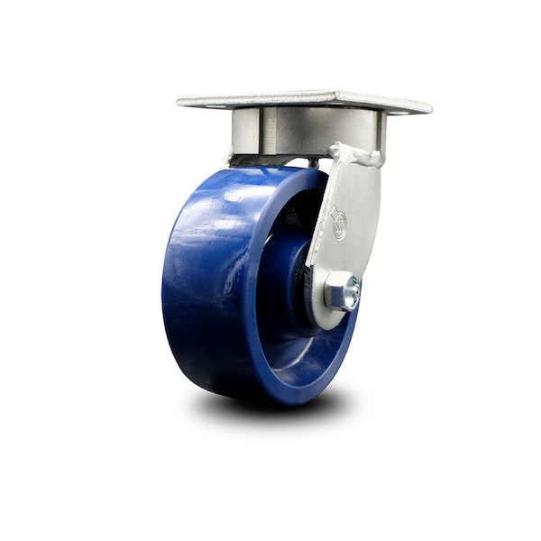 5 Inch Kingpinless Solid Poly Wheel Swivel Top Plate Caster